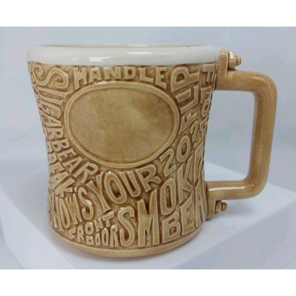 Vintage 1976 Duncan Ceramics Coffee Cup "Trucker Mug"‎ Hand Finished